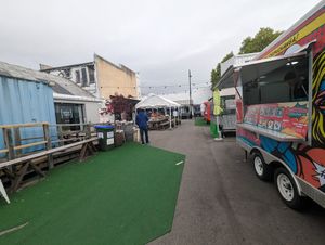 Outside at Chimichanga in Nelson