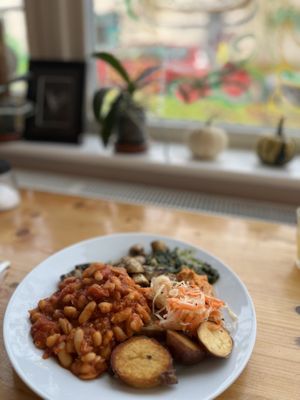 Vegan breakfast   at Squash Cafe & Shop in Liverpool