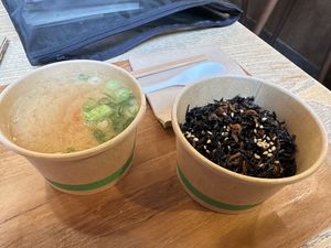 Miso soup, hijiki  at ACRE in Brooklyn