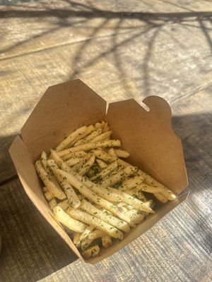  Aonori potato fries at ACRE in Brooklyn