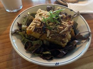 Vegan breakfast strata   at Immortal Cafe & Supply in Sacramento