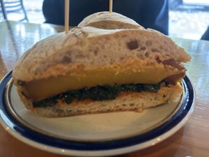 Butternut squash sandwich   at Immortal Cafe & Supply in Sacramento