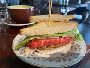 Tempeh Sandwich at Immortal Cafe & Supply in Sacramento