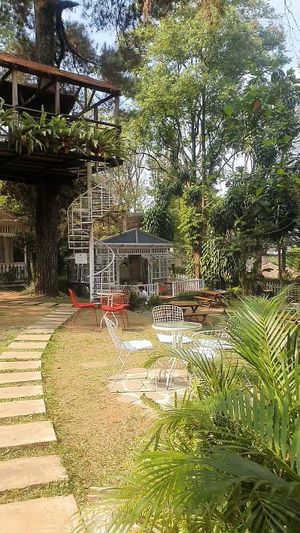 The restaurant area  at Vilo in Jakarta