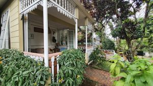 Semi outdoor seating area at Vilo in Jakarta