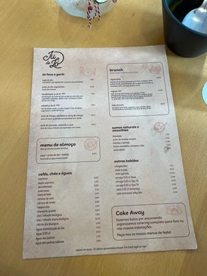 Menu  at Ju De Ló in Matosinhos