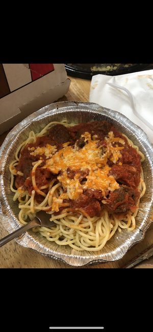 Spaghetti meat sauce 😋  at Vegan Pizza in Garden Grove