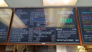 Menú  at Vegan Pizza in Garden Grove