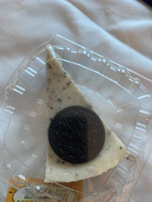 Perfectly balanced slice of vegan Oreo cheesecake. Did not disappoint!!   at Vegan Pizza in Garden Grove