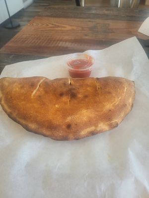 Ham and cheese Calzone at Vegan Pizza in Garden Grove