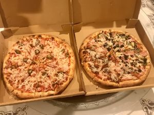 2 vegan pizza  at Vegan Pizza in Garden Grove