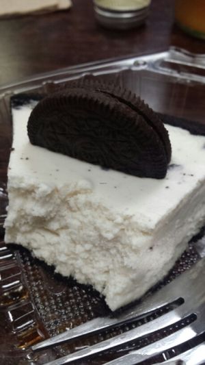 Oreo cheesecake at Vegan Pizza in Garden Grove