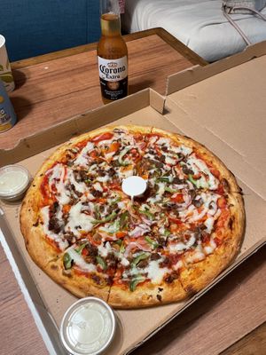 Mexican pizza superb  at Vegan Pizza in Garden Grove