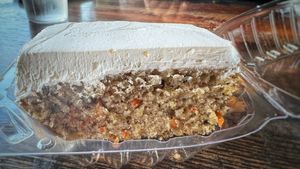 Carrot cake 😍  at Vegan Pizza in Garden Grove