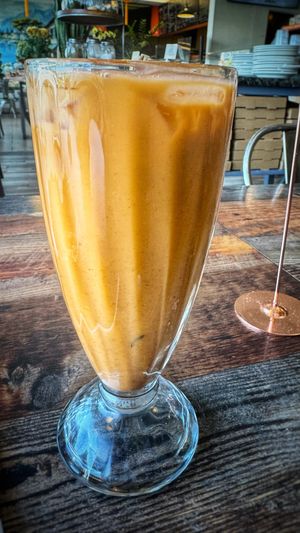 Thai tea  at Vegan Pizza in Garden Grove