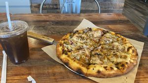 Spicy Thai pizza   at Vegan Pizza in Garden Grove