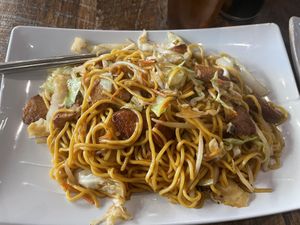 Chick’n chow mein   at Vegan Pizza in Garden Grove