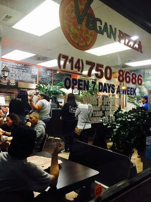 Vegan pizza at Vegan Pizza in Garden Grove