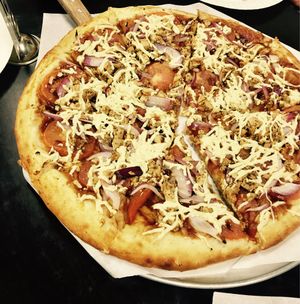 BBQ chicken at Vegan Pizza in Garden Grove