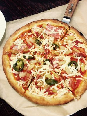 Ham & pineapple  at Vegan Pizza in Garden Grove