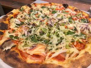 vegie delight pizza at Vegan Pizza in Garden Grove