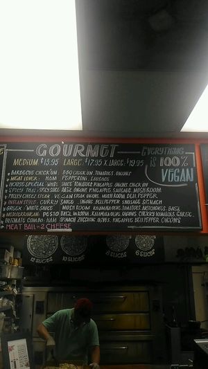 menu at Vegan Pizza in Garden Grove