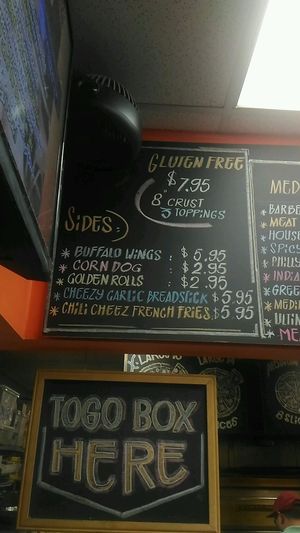 menu at Vegan Pizza in Garden Grove