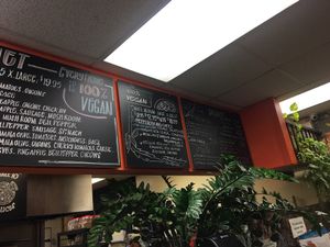 Menu at Vegan Pizza in Garden Grove