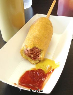 Vegan Corn Dog at Vegan Pizza in Garden Grove
