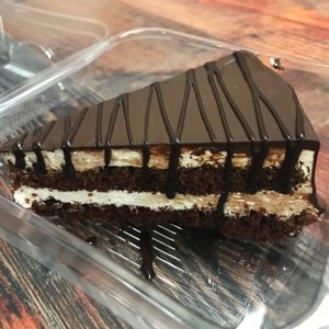 Outstanding chocolate cake at Vegan Pizza in Garden Grove
