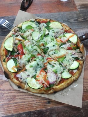 best pizza !!!! it was so delicious  at Vegan Pizza in Garden Grove