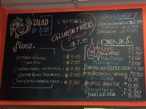 menu 1 at Vegan Pizza in Garden Grove