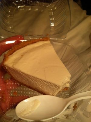Best vegan cheesecake I've ever had! at Vegan Pizza in Garden Grove