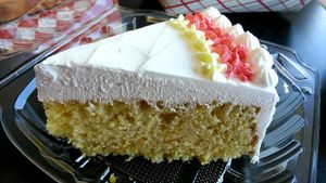 Orange cake at Vegan Pizza in Garden Grove