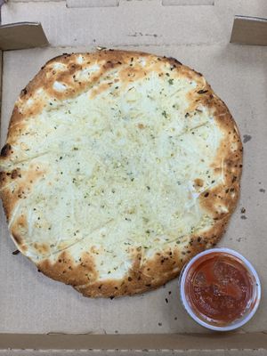 Vegan garlic cheese bread at Vegan Pizza in Garden Grove