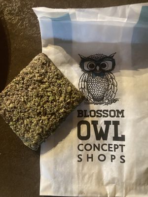 Pistachio bars  at Blossom Owl in Kalamata