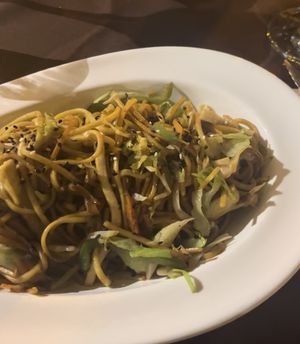 Fried noodles with tofu  #Veganuary at Sunrise Asian Fusion in Funchal