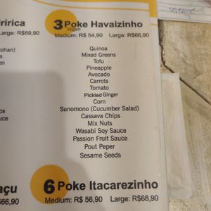 Vegan poke at Pipe Poke in Itacare