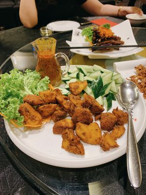 Lion mane mushroom satay   at LVC Vege Restaurant - 创意林镇藩料理坊 in Malacca