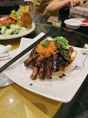 Grilled eggplant with XO sauce   at LVC Vege Restaurant - 创意林镇藩料理坊 in Malacca