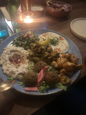 Vegan platter   at Lamaya in Bristol