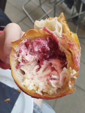 Inside the raspberry krafin at Acid Coffee  in Prague