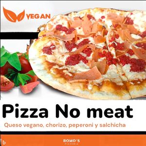 No meat at Romo Pizzeria in Puebla