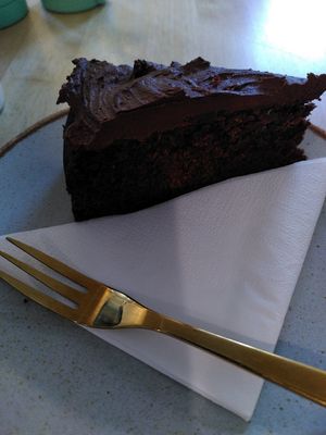 Delicious chocolate cake 🤤 (July 2024) at Coliseum Coffee House in Ceredigion