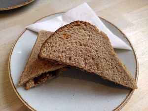 Sausage sandwich (July 2024) at Coliseum Coffee House in Ceredigion