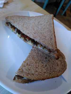 Sausage sandwich (December 2024) at Coliseum Coffee House in Ceredigion
