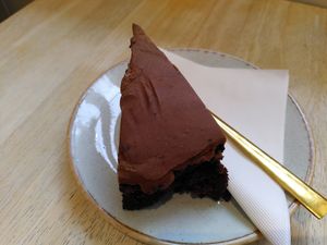 Chocolate cake (January 2025) at Coliseum Coffee House in Ceredigion