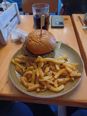 Satochi Burger version veggie at Skapto  in Sofia