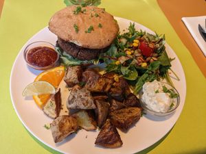 Chipotle Burger at Veggies on Fire in The Hague