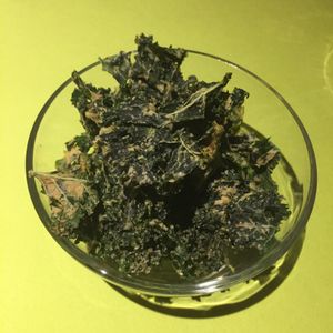 Kale chips at Veggies on Fire in The Hague
